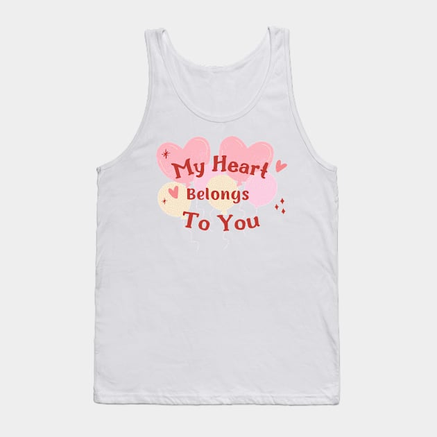 My heart belongs to you Tank Top by Aphro art design 